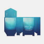 Blauw Mandala Abstract Bedankdoosjes (Uitgevouwen)