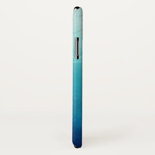  Blauw Mandala Abstract Case-Mate iPhone Case (Achterkant / rechts)