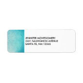 Blauw Mandala Abstract Etiket (Voorkant)