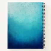  Blauw Mandala Abstract Notitieboek (Achterkant)