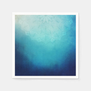 Blauw Mandala Abstract Servet
