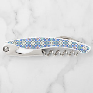 Blauw mandala harten patroon Thunder_Cove Kurkentrekker