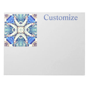 Blauw mandala harten patroon Thunder_Cove Notitieblok