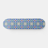 Blauw mandala harten patroon Thunder_Cove Skateboard (Horizontaal)