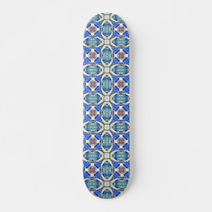Blauw mandala harten patroon Thunder_Cove Skateboard
