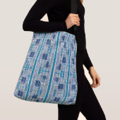 Blauw mandje crossbody tas (Dichtbij)