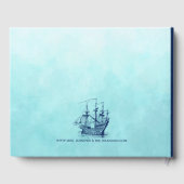 Blauw-marine zeilboot 2 gastenboek (Achterkant)