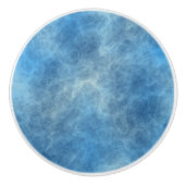 Blauw Marmer Abstract Keramische Knop (Voorkant)