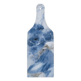 Blauw marmer abstract kustpatroon snijplank