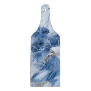 Blauw marmer abstract kustpatroon snijplank