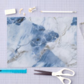 Blauw marmer abstract kustpatroon tissuepapier (Craft)