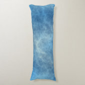 Blauw Marmer Abstract Lichaamskussen (Voorkant Verticaal)