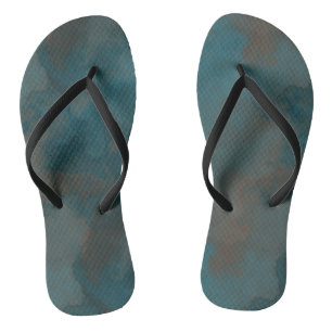 Blauw Marmer Abstract Teenslippers