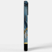 Blauw marmer met gouden aderen voor Case-Mate iPhone case (Achterkant / Rechts)