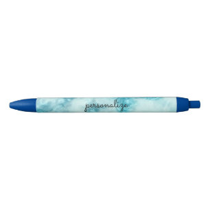 blauw marmer - mooi textuurpatroon personaliseren zwarte inkt pen