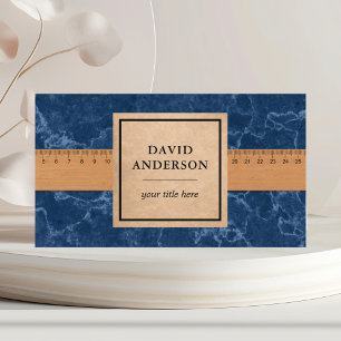 Blauw marmeren granieten splashback keuken aanrech visitekaartje