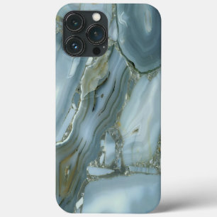 Blauw Marmeren Ontwerp iPhone Case