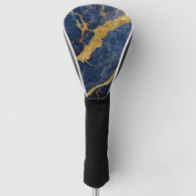 Blauw marmeren patroon met goud