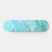 Blauw marmerpatroon skateboard (Horizontaal)