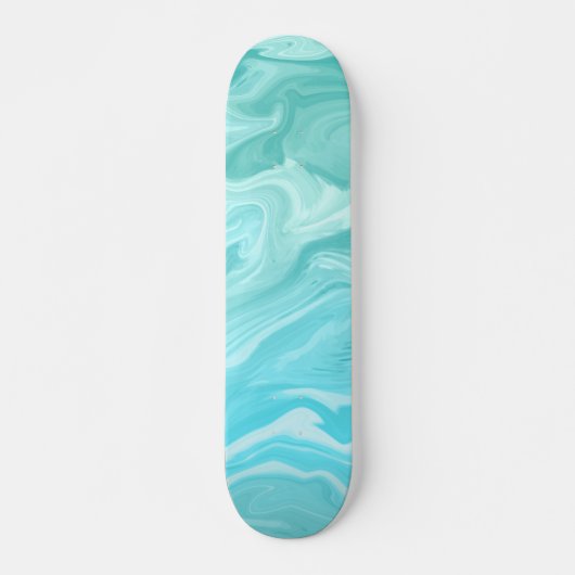 Blauw marmerpatroon skateboard (Voorkant)
