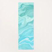 Blauw marmerpatroon yogamat (Voorkant)