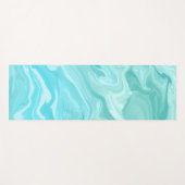 Blauw marmerpatroon yogamat (Voorkant (horizontaal))