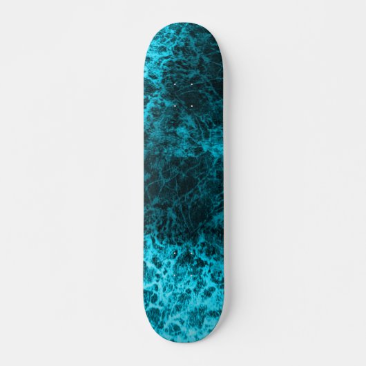 Blauw marmerwerk skateboard (Voorkant)