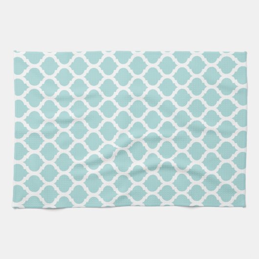 Blauw Marokkaans Pattern Kitchen Towels Theedoek (Horizontaal)