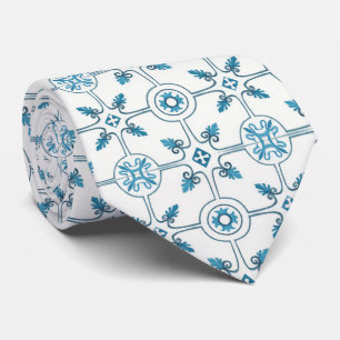 Blauw-Marokkaans tegel Stropdas