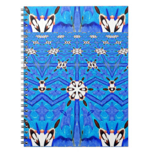 blauw matrix raster notitieboek