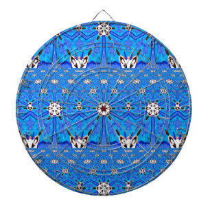 blauw matrix rasterontwerplijbord dartbord