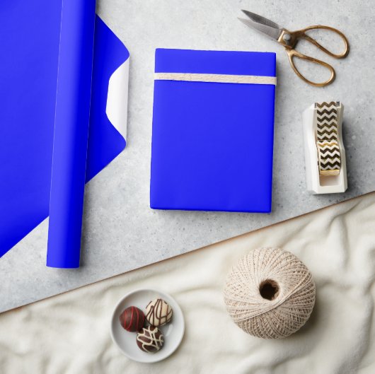Blauw matte ompakken papier (Crafts)