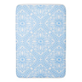 Blauw Mediterraan Italiaans tegel decoratief patro Badmat (Voorkant Verticaal)