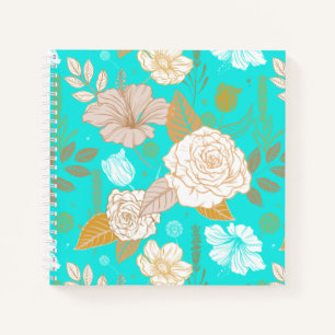 Blauw met beige zwadden van ventilator notitieboek