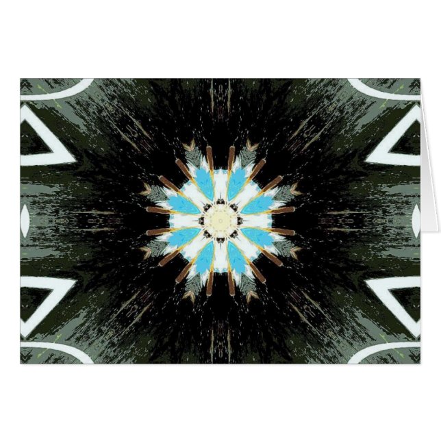 blauw met een veerster (Voorkant Horizontaal)