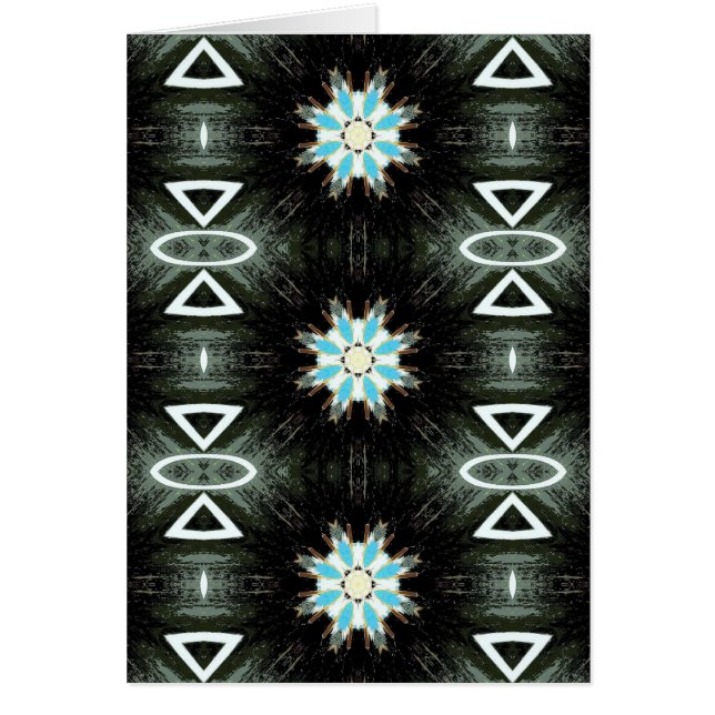 blauw met een veerster (Voorkant)