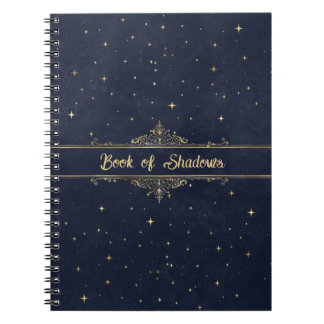 Blauw met gouden sterren Fancy Pagan Book of Shado Notitieboek