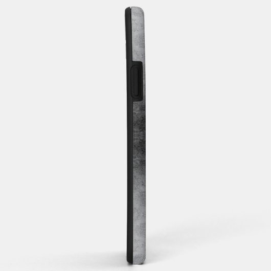 Blauw met juwelen versierde vlinderdamast Case-Mate iPhone case (Achterkant/rechts)