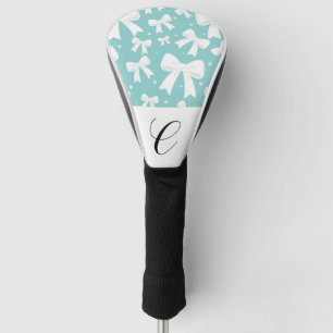 Blauw Met Parels & Witte Strikken Coquette Golfheadcover