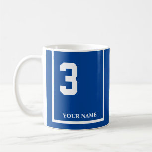 Blauw met Wit Paard 3 Zadeldeken Custom Koffiemok