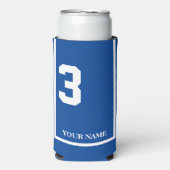 Blauw met Wit Paard 3 Zadeldoek Custom (Seltzer Voorkant)