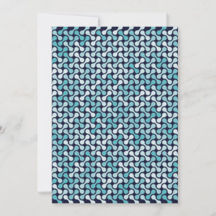 Blauw metabalpatroon aankondiging