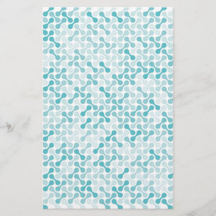 Blauw metabalpatroon briefpapier