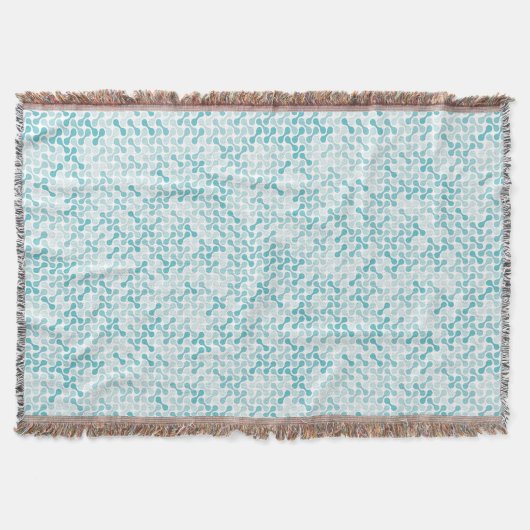 Blauw metabalpatroon deken (Voorkant)