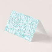 Blauw metabalpatroon kaart (Achterkant)