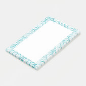 Blauw metabalpatroon post-it® notes (Schuin)