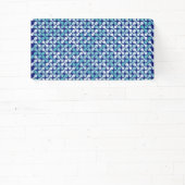 Blauw metabalpatroon spandoek (Insitu)