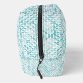 Blauw metabalpatroon toilettasje (Rechts)