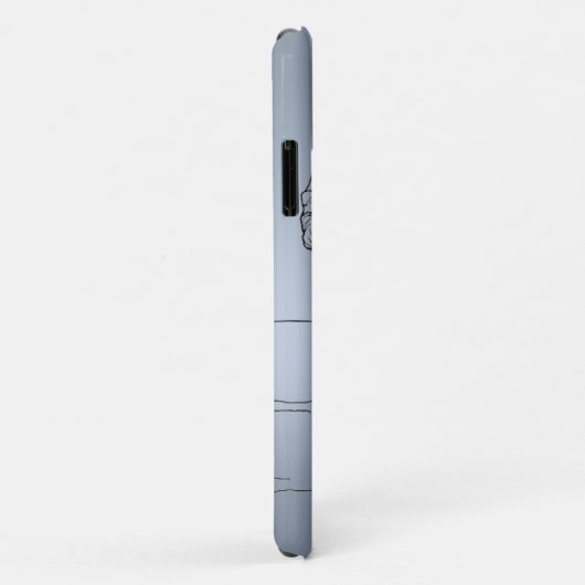 Blauw Metallic Barrel Racer II Case-Mate iPhone Case (Achterkant/rechts)