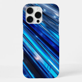 Blauw Metallic iphone 16 pro max Hoesje